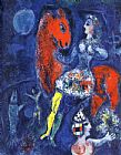 Horsewoman on Red Horse by Marc Chagall
